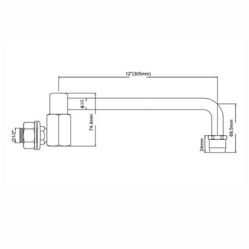 Wok Faucet Model YB-8707 - Image 2