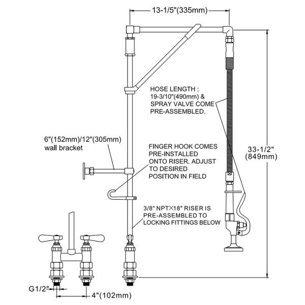 Pre-rinse Unit Model 98006-1 - Image 2