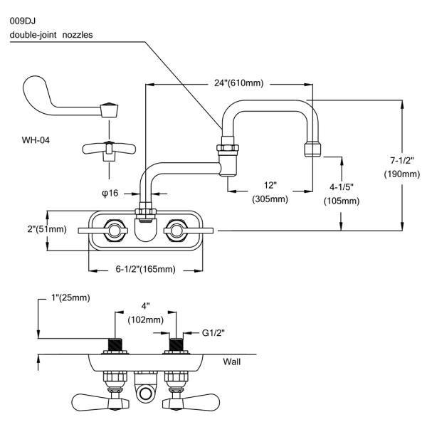 Double-joint Faucet 9801-009DJ - Image 2