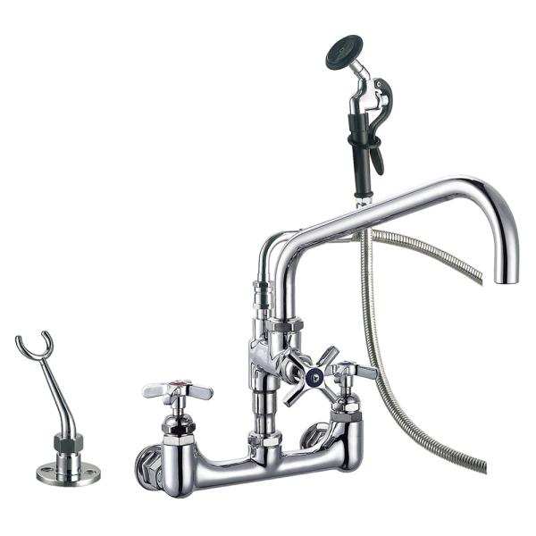 Big-flo Faucet and Spray Valve BF9819-M600-AS, BF9819-M600UK-AS