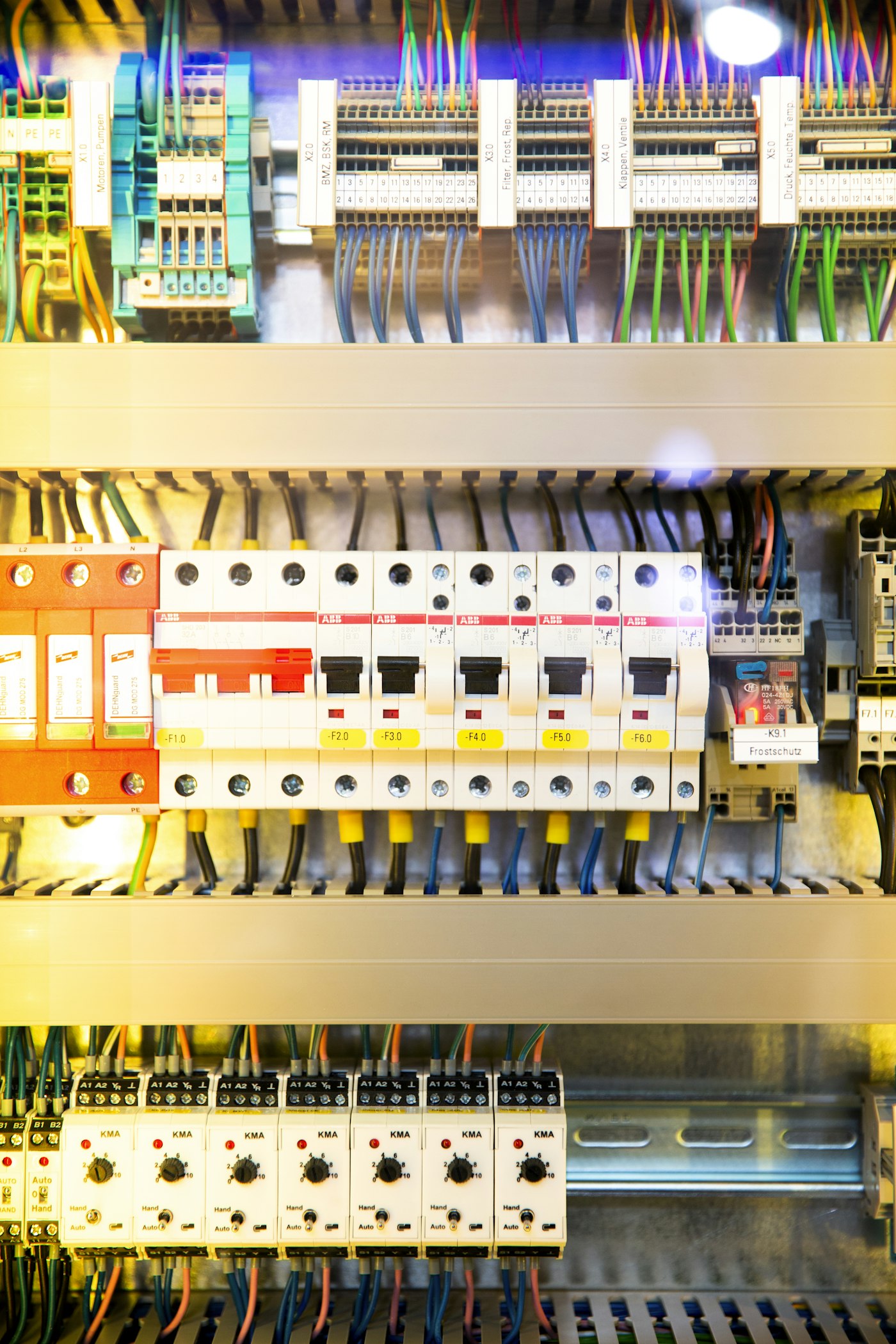 Electrical control panel wiring