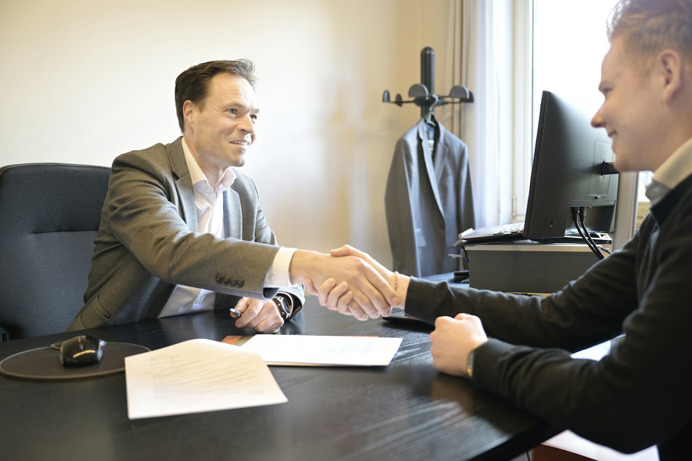Business handshake partnership