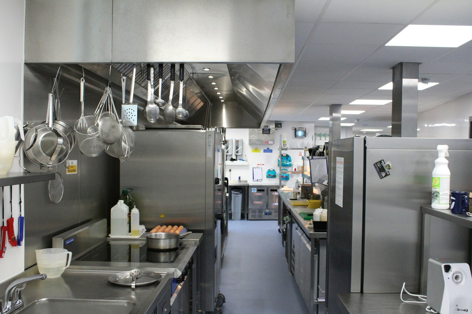 Commercial kitchen interior